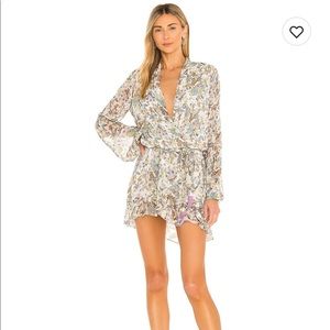 ROCOCO SAND Braw Wrap Mini Dress, size xs